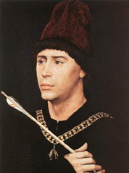 WEYDEN, Rogier van der Portrait of Antony of Burgundy China oil painting art